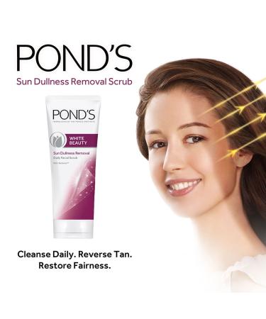POND'S White Beauty Tan Removal Face Scrub 100gm - Brighten Skin & Reduce Tan | Buy Online Internationally - Buy Online on GoSupps.com