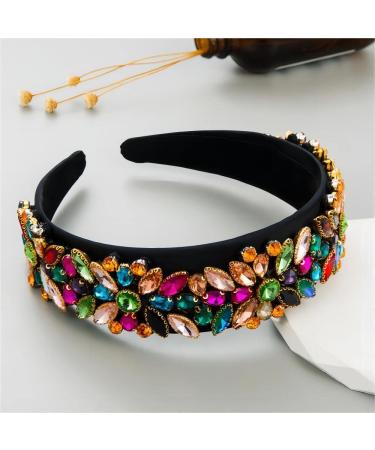 MUQINGWAN Fashion Women's Retro Crystal Rhinestone Headband - Green | Women & Girls Accessories - Buy Online on GoSupps.com