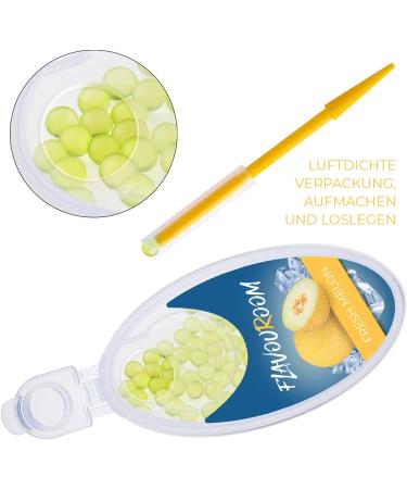 Flavoroom Premium Capsules 100 Set | DIY Passion Fruit Aroma Filter & Fresh Melon Storage Box | Unforgettable Flavor Experience - Buy Online on GoSupps.com