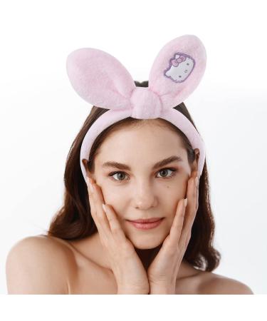 Cute Kitty Cat Spa Headband with Hair Clips for Women and Girls - Hello Kitty Design - Buy Online on GoSupps.com