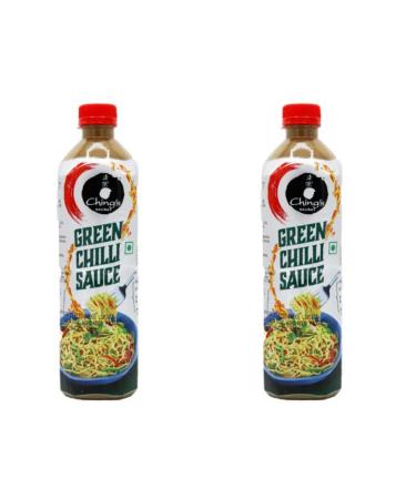 Ching's Green Chilli Sauce - 680g (Pack of 2) | Zesty and Flavourful Sauce for Spicy Culinary Delights | Perfect Balance of Heat and Tanginess