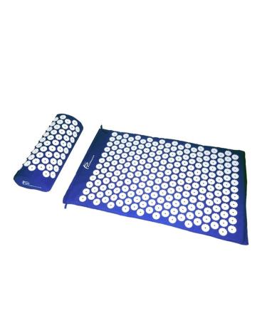 Massage cushion 73x42cm acupuncture long massage pillow neck back feet massage device relief stress pain yoga acupressure mat and pillow set massage pillow (size: blue)