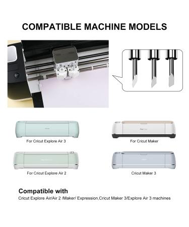 CAREGY 60PCS Replacement Cutting Blades for Cricut Explore Air 2/Air 3/Maker/Maker 3 - Includes Fine Point, Standard, and Deep Point Blades - Compatible with Cricut Blades - Multicolored - Buy Online on GoSupps.com