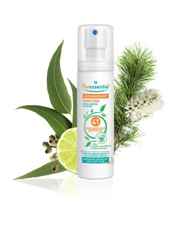 Buy PURESSENTIEL Purifying Essential Oil Spray 75 ML - Natural Aromatherapy for Home & Travel | International Shipping Available - Buy Online on GoSupps.com