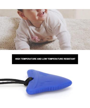 Food Grade Silicone Chew Necklace for Boys and Girls - Cute Teething Pendant Toy (Blue) - Buy Online on GoSupps.com