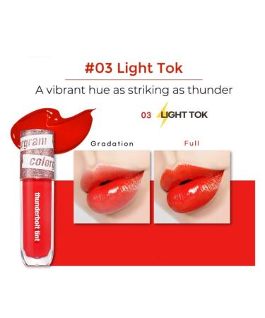 COLORGRAM Thunderbolt Tint Lacquer - 03 Light Tok | Long Lasting Moisturizing Lip Stain - Buy Online on GoSupps.com
