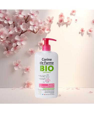 Corine de Farme - Organic Intimate Cleansing Gel - Natural Gentle Cleansing Gel with Cherry Blossom - Respects the Balance of the Flora - Buy Online on GoSupps.com
