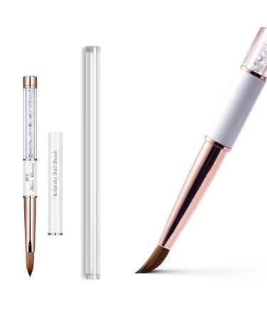 Shine Chance 100% Kolinsky 3D Acrylic Nail Brushes, Acrylic Nail Brush Size # 2-#14 Oval Nail Art Painting Brush for Acrylic Powder Nail Carved Extend Nails (#08) - Buy Online on GoSupps.com
