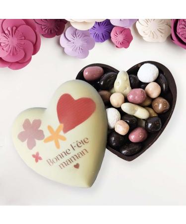 chocodic Maxi heart all chocolate Happy Birthday Mum chocolate Happy Birthday Mom