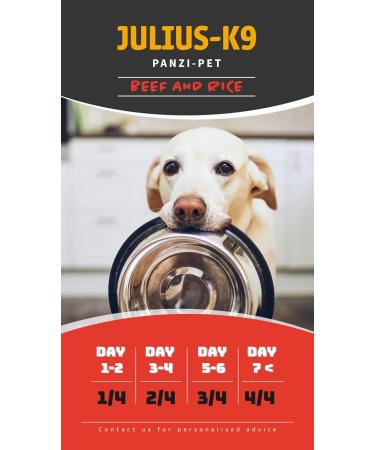 Julius-K9 - Beef & Rice - Adult Dog Food - Beef and Rice Based Dog Food - Suitable for All Small Breeds - 3 kg - Buy Online on GoSupps.com