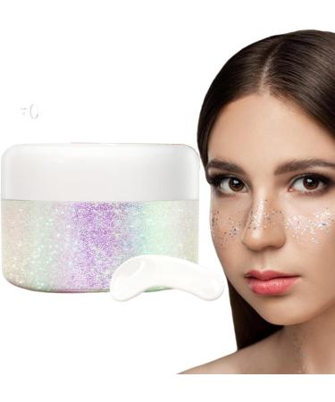 Hair Gel Hair Gel for Holographic Mermaid - Accessories Chunky Sparkling Makeup for Body Face and Hair Uaxiu 04# - Buy Online on GoSupps.com
