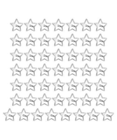 CHBC 50 Pcs Metal Snap Hair Clips Star Hair Barrettes Hair Accessories for Women Girls (1.57'') 1.57 Inch (Pack of 50)