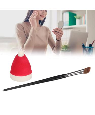 Buy Red Christmas Hat Shape Makeup Sponge Kit - Soft Tapered Brushes for Highlighting & Shading | International Shipping Available - Buy Online on GoSupps.com