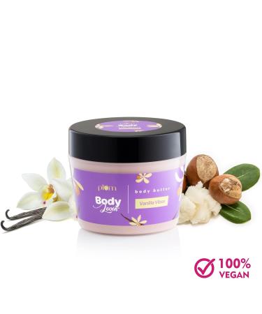 Plum BodyLovin Vanilla Vibes Body Butter | Intense Moisture & Quick Absorption | Non-Greasy Formula for Dry Skin | Shea Butter Body Cream (200g - Buy Online on GoSupps.com