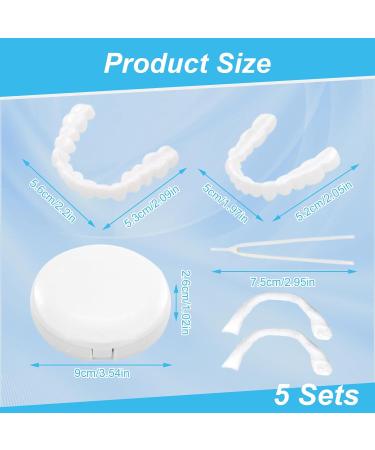 Aiuulu 5 Pairs Pop on Veneers Teeth Set Easy to Use Temporary Snap on Veneers for Women Men Portable Veneers You can Eat with - Buy Online on GoSupps.com