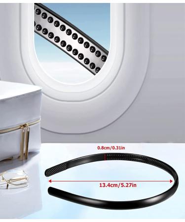 4 Pack Thin Plastic Headbands with Teeth - Soft DIY Hair Bands for Men & Women - 4 Colors - Buy Online on GoSupps.com