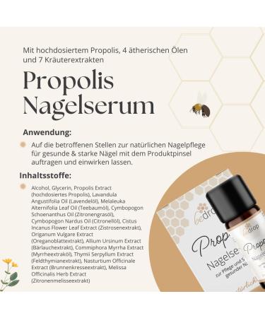 Threat Propolis Nail Serum 10ml | Strengthening Nail Oil with Tea Tree & Lavender | Natural Nail Care - Buy Online on GoSupps.com
