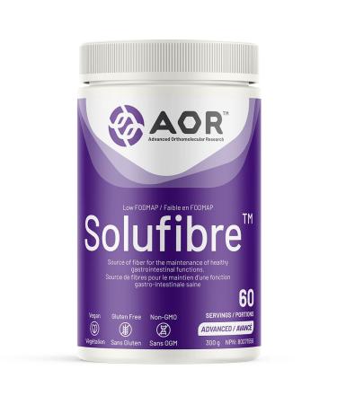 AOR - SoluFibre Powder 300g - Partially Hydrolyzed Guar Gum Sunfiber for Digestive Comfort and Regularity - Gentle Prebiotic Fiber Supplement for Men & Women - Soluble Fiber Easy-to-Mix Fiber Powder