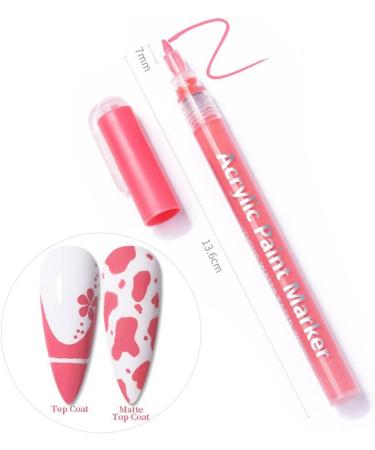 WATERPROOF Nail Pen: Long-Lasting DIY Abstract Lines Painting Pen - Quick Dry, Portable Tip - 2.5ml #14 One Size - Buy Online on GoSupps.com