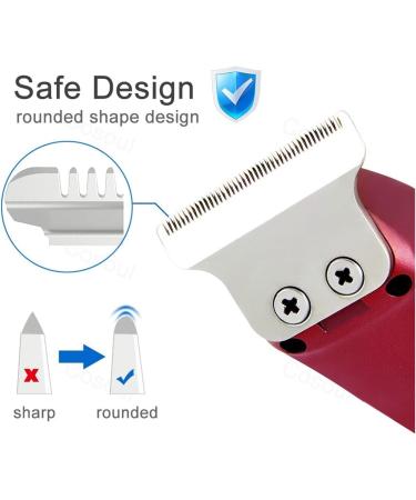 Mini Portable Electric Hair Clipper - Razors Hair Trimmer for Bald Head & Barber Haircuts - Fashion Red - Buy Online on GoSupps.com