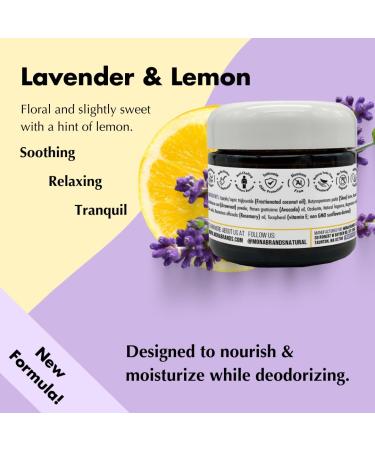 MONA BRANDS All Natural Deodorant Body Butter for Whole Body & Intimate Parts | Deodorant Cream for Women Men and Teens | Aluminum Free | Lavender & Lemon 2 oz Lavender & Lemon 2 Ounce (Pack of 1) - Buy Online on GoSupps.com