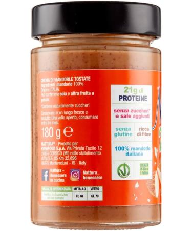 Italian Gourmet E.R. N tt ra Protein Sport Almond Cream 100% no added sugar gluten-free 100% natural high in protein 180g + Italian Gourmet Polpa di Pomodoro 400g - Buy Online on GoSupps.com