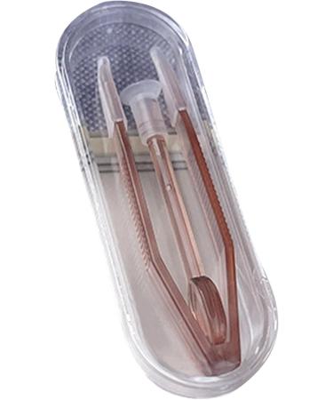 Portable Contact Lens Inserter & Remover Tool Set | Brown Multifunctional Tweezers & Shovels for Home & Travel - Buy Online on GoSupps.com