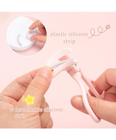Eyelash Curlers Pink Lash Curler with 1 Pcs Extra Silicone Replacement Pads Quick Natural Curling Eyelash Curler Makeup Tool for Women and Girls 24 Hours Eyelash Curl - Buy Online on GoSupps.com