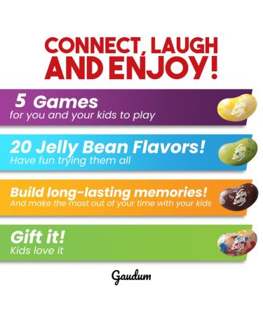 Jelly Belly Bean Boozled Game + 5 Gaudum Jelly Bean Cards (For Kids) - New Edition - Buy Online on GoSupps.com