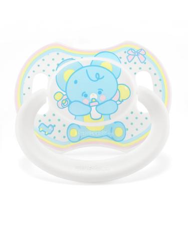 LittleForBig Large Shield Pacifier Generation II in Adult Size Baby Elephant Pattern Blue - Buy Online on GoSupps.com