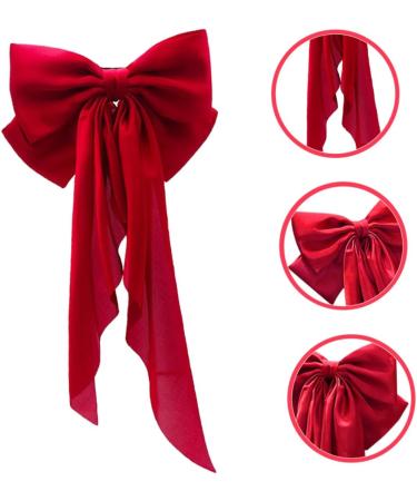 BIUDECO Satin Ribbon Hairpin Hair Bow Clips Big Hair Bows for Teen Hair Ribbons for Women Hair Barrettes for Teen Accessories for Teen Teen Hair Bows Ponytail Clip - Buy Online on GoSupps.com