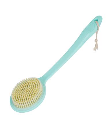 Olpchee Long Handle Bath Shower Body Brush Back Scrubber with Super Soft Nylon Bristles (Blue)