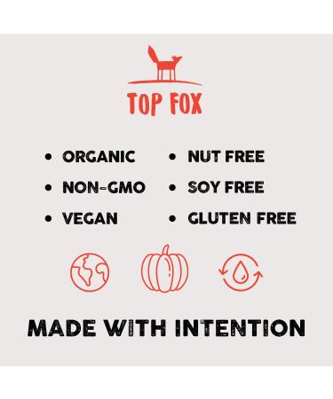 Top Fox Organic Pop-Roasted Pumpkin Seeds - Himalayan Salt 3.5 oz (2 Pack) | Gluten Free, Keto, Vegan Friendly - Healthy Protein Snacks - Buy Online on GoSupps.com