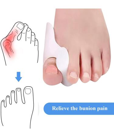 Bunion Cushion Protector Set - 8 Pack Gel Pads & Toe Separator for Foot Pain Relief | Bunion Corrector Treatment for Big Toe Joint Pain - Buy Online on GoSupps.com