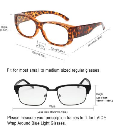 Fit Over Blue Light Blocking Glasses and Computer Eyewear- Wear Over Prescription Glasses/Reading Glasses/RX Glasses - Buy Online on GoSupps.com