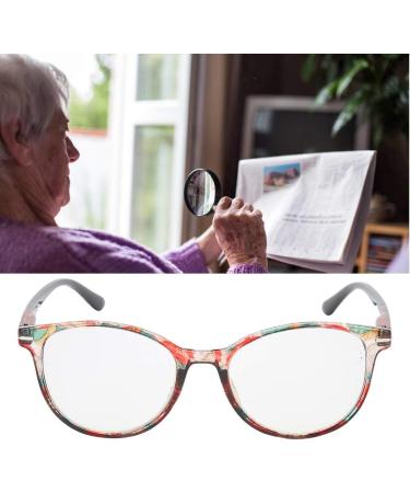 Shop Fashionable Clear Reading Glasses +4.0 | Vintage Portable Presbyopic Eyewear for Men & Women with Comfort Spring Hinges & Storage Box - Buy Online on GoSupps.com
