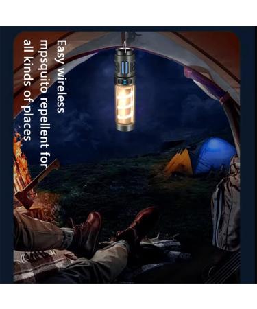 Firstrays 1 Piece Mosquito Waterproof Camping Lantern and Bug Zapper As Shown Nylon+Silica Gel+PC with Flashlight & USB Rechargeable for Camping - Buy Online on GoSupps.com