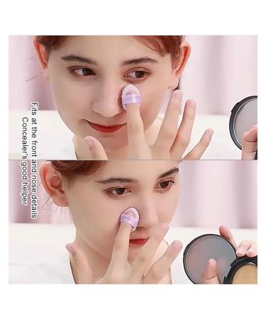 SBTRKT Triangle Velvet Powder Puff - 10/20 Pcs Mini Finger Puff | Washable Fashionable Makeup Tools for Flawless Blending - Black - Buy Online on GoSupps.com