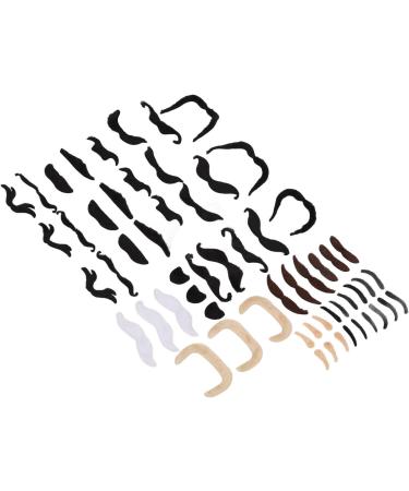 Fake Eyebrow Beard Set Short Flannel Artificial Eyebrow and Moustache Easy to Apply Soft Material Application Occasion Applicable People - Buy Online on GoSupps.com