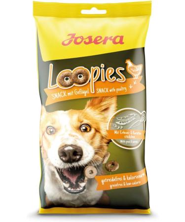 JOSERA Loopies Poultry (11 x 150 g) | Dog Treat | Grain Free | Sugar Free | Low Fat | Super Premium Quality | Pack of 11 bags - Buy Online on GoSupps.com