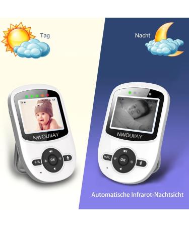 NWOUIIAY Baby Phone Monitor - 2.4GHz HD Camera with Night Vision & Intercom | Best International Shipping - Buy Online on GoSupps.com