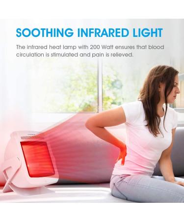 Hangsun Infrared Light Therapy Heating Lamp IL80 for Pain Relief - Back, Muscle, Knee, Joint, Neck, Shoulder - Buy Online on GoSupps.com