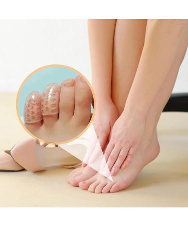 Toe Protector Silicone Toe Caps - 10PCS Anti-Friction Sleeve Covers for Pain Relief from Corns & Blisters - Buy Online on GoSupps.com