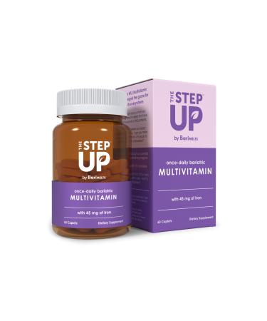 BariMelts The Step Up Once Daily Bariatric Multivitamin with Iron - 2 Month Supply (60 Caplets) - Post-Op Bariatric Vitamins for Women