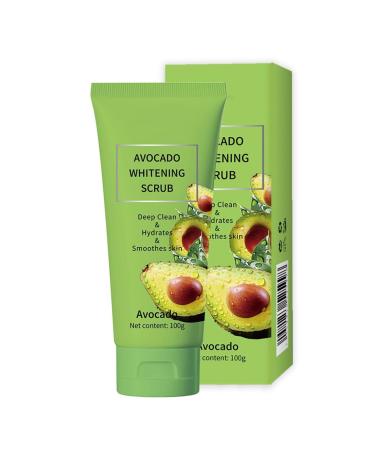 Avocado Body Scrub Exfoliating Face Body, Exfoliating Body Scrub, Exfoliating and Hydrating Peel, Dead Skin Cells and Rejuvenate Skin, Facial cleansing scrub, 100 g