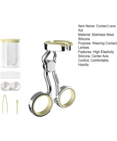Premium Colored Contact Lenses & Carrying Tools - Eye Tweezers Lids & Aids for New Users - Yellow | Shop Internationally - Buy Online on GoSupps.com