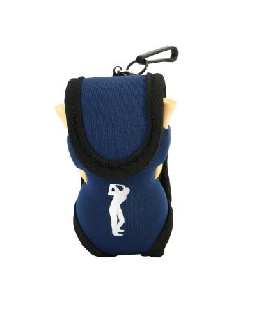 Tbest 3 Colors Protable Golf Ball Bag Holder Pouch Small Waist Storage Pack Includes 2 Ball and 4 Tees (Blue/Black/Pink)