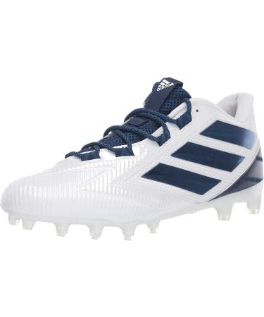 adidas Men's Freak Carbon Low Football Shoe 11.5 White/Collegiate Navy/White