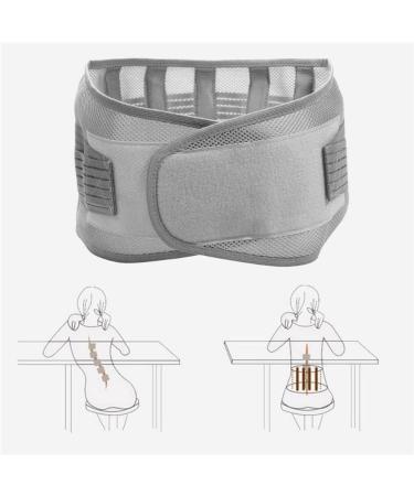 Buy Waist Support Lumbar Corset - Elastic Breathable Back Belt for Sports Safety - XL Black/Grey | International Shipping - Buy Online on GoSupps.com