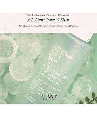 Buy The Plant Base AC Clear Pure N CICA Toner 180ml - Korean Skincare for Acne Care with 90% Centella Asiatica | Soothing Plant Extracts - Buy Online on GoSupps.com
